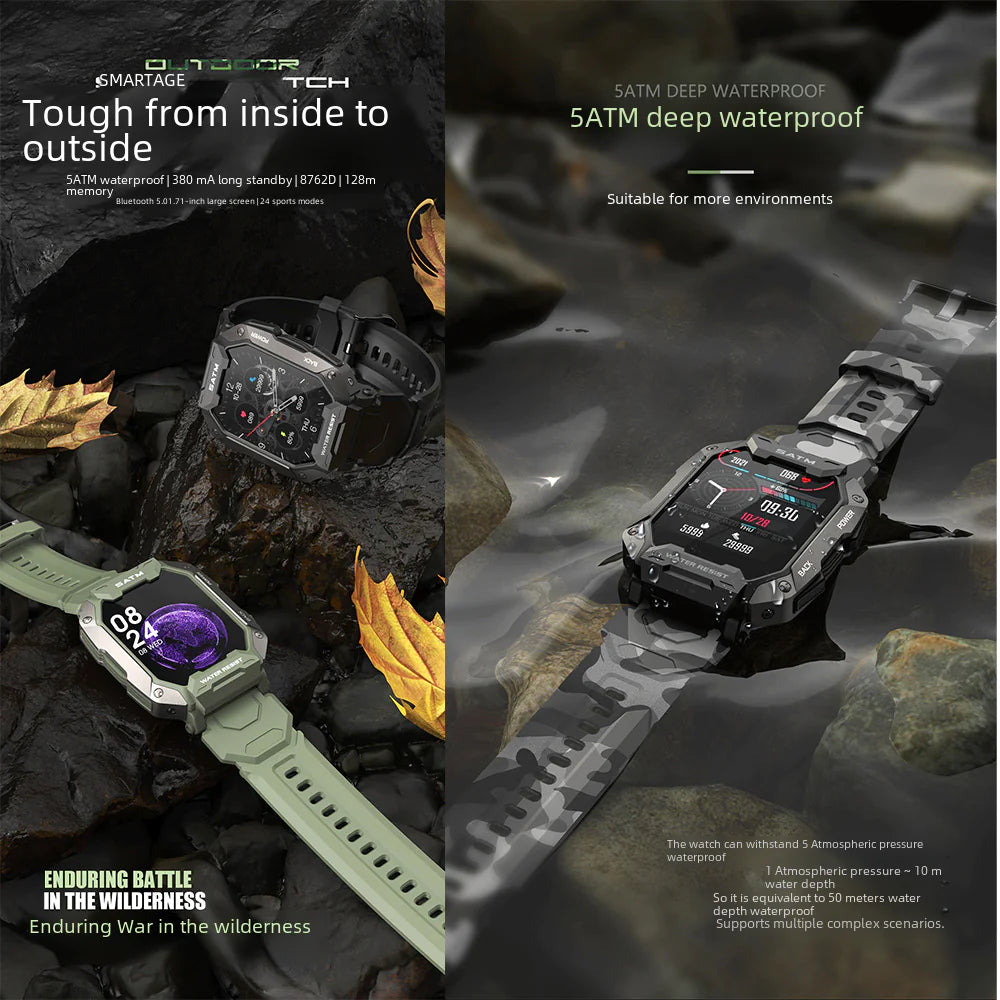 C20 Smart Watch with Bluetooth, Heart Rate, and Alerts