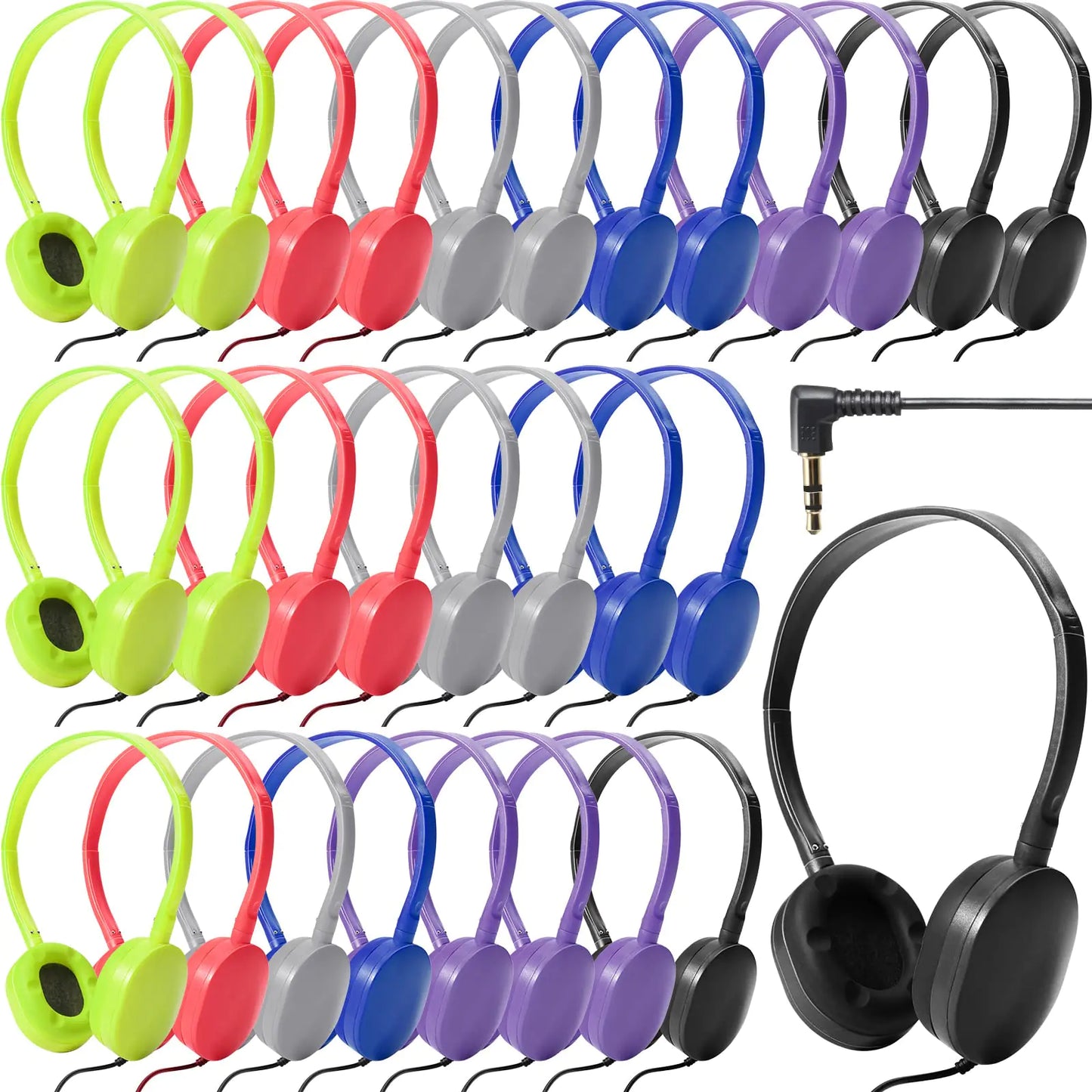 30 Pack Party Headphones-Kids- Travel Plane Ear Buds