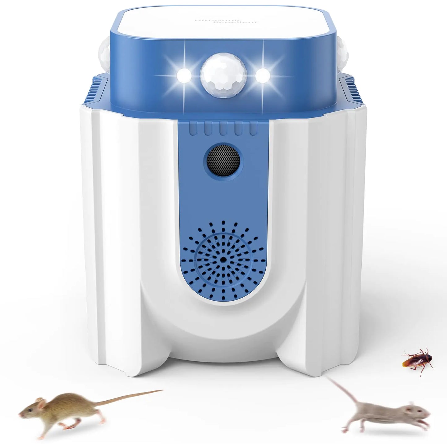 Endbug Ultrasonic Mouse Mice Repeller Indoor 2024 Upgraded Rodent Repellent Indoor with PIR Motion Sensor Strobes & Frequency Conversion Ultrasound Pest Repeller for House Attic Garage Basement