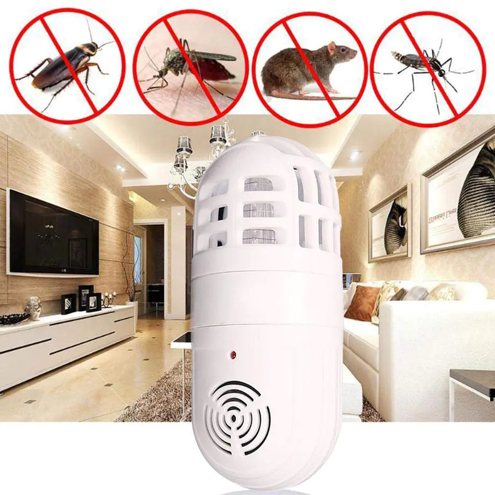 2-in-1 Ultrasonic Pest Repeller and Mosquito Light