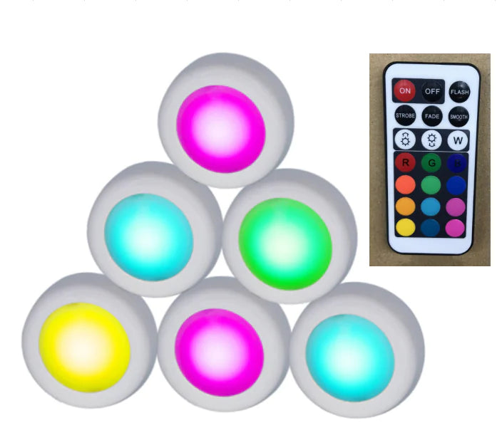 RGB LED Remote Control Night Light for Atmosphere