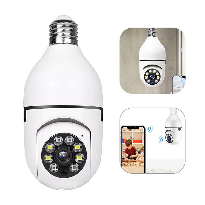 360° 1080P Light Bulb Camera Wi-Fi Smart Home Camera