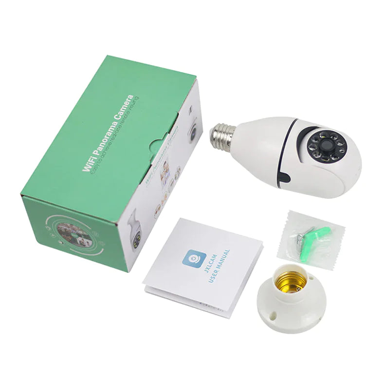 360° 1080P Light Bulb Camera Wi-Fi Smart Home Camera