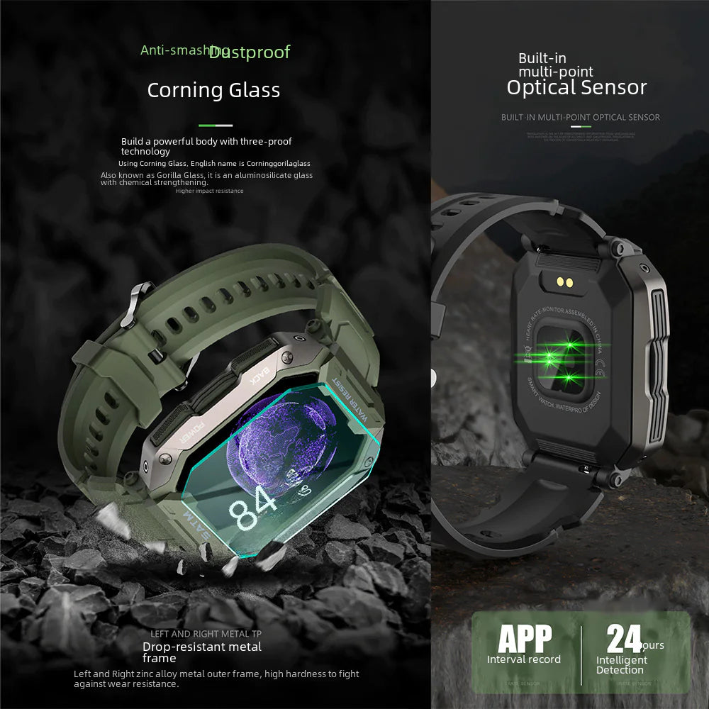 C20 Smart Watch with Bluetooth, Heart Rate, and Alerts